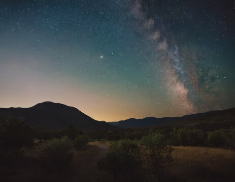 Una magnifica notte con un bellissimo cielo stellato