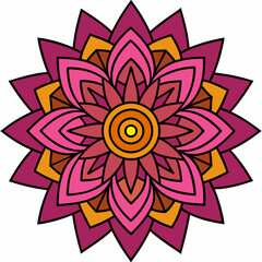 Mandala design vector illustration white background