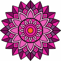 Mandala design vector illustration white background