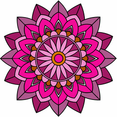 Mandala design vector illustration white background