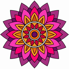 Mandala design vector illustration white background