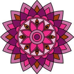 Mandala design vector illustration white background