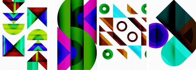 Triangle wallpaper or poster background design