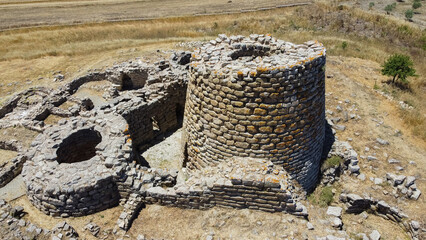 Nuraghe Piscu, Suelli, consists of a truncated cone tower and is one of the most beautiful nuraghi