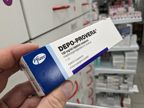 Depo-Provera, Pfizer, medroxyprogesterone acetate, MPA, DMPA, contraception, birth control, menstrual disorders, endometriosis, major side effects, weight gain, headache, mood swings, decreased libido