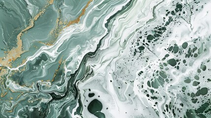 Seamless Light Green and White Marble Texture