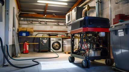 Efficient Home Backup Power System Featuring a Modern Gasoline Generator for Reliable Energy Supply