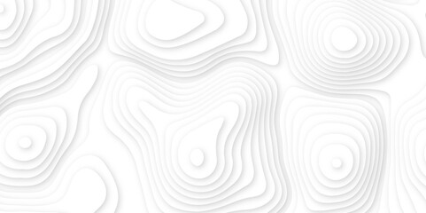 White topography 3d layers papercut design dropshadowed abstract contour map texture 3d design