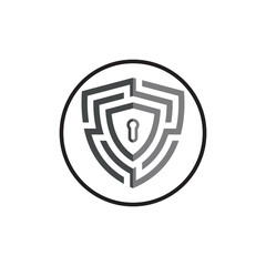 key shield logo in safe