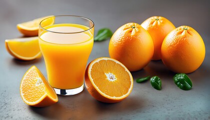 fresh orange juice, orange juice and oranges