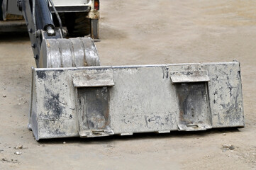 Rusty excavator scoop