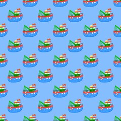 seamless pattern with boats