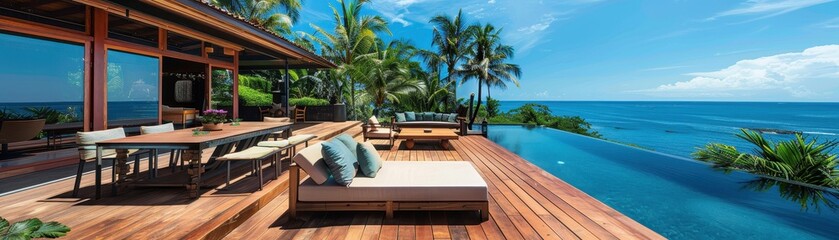 Fototapeta premium Tropical Paradise Retreat. 