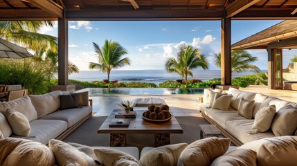 Fototapeta premium Tropical Paradise Retreat. 