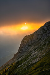 Hohe Veitsch - Sonnenuntergang - Mürztal