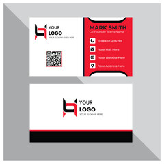 Professional creative business card vector template