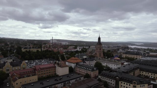 An Aerial shot of Falun, Sweden.