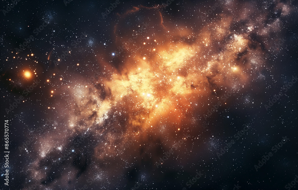 Wall mural the vastness of universe captured in an expansive