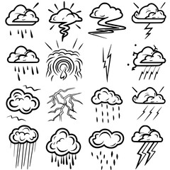 Storm icon, electricity icon, flash icon, lightning icon, thunder icon, thunderstorm icon, weather icon, danger icon, illustration icon, bolt icon, light icon, thunderbolt icon, climate icon, stroke i