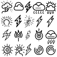 Storm icon, electricity icon, flash icon, lightning icon, thunder icon, thunderstorm icon, weather icon, danger icon, illustration icon, bolt icon, light icon, thunderbolt icon, climate icon, stroke i