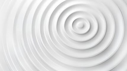 Subtle White Rounded Concentric Ripples