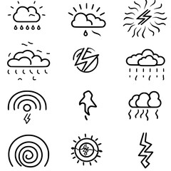Storm icon, electricity icon, flash icon, lightning icon, thunder icon, thunderstorm icon, weather icon, danger icon, illustration icon, bolt icon, light icon, thunderbolt icon, climate icon, stroke i