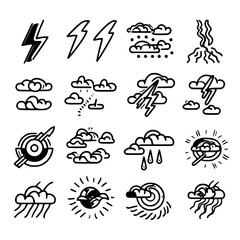 Storm icon, electricity icon, flash icon, lightning icon, thunder icon, thunderstorm icon, weather icon, danger icon, illustration icon, bolt icon, light icon, thunderbolt icon, climate icon, stroke i