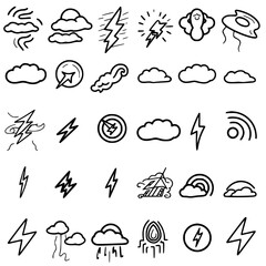 Storm icon, electricity icon, flash icon, lightning icon, thunder icon, thunderstorm icon, weather icon, danger icon, illustration icon, bolt icon, light icon, thunderbolt icon, climate icon, stroke i