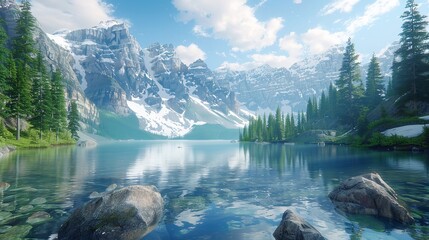 "Lake Louise, Banff National Park: 8K Transparent"

