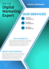 Business flyer design template