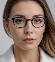 Professional Success Woman in White Shirt and Blazzer