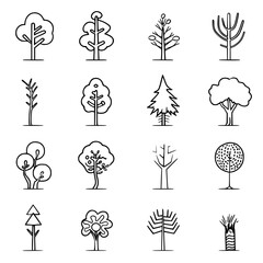 Tree Icon, Tree Vector, Tree illustration, palm tree icon, palm tree svg, Christmas tree svg, ecosystem, growth, horizontal, icon set, outline, panoramic, abstract, illustration, shape, birch tree, fi