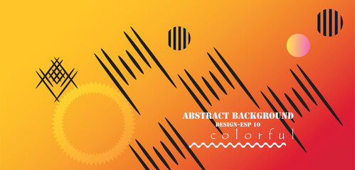 abstract geometric shape background. Cool flat vector design