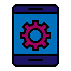 Tablet Vector Filled Icon Design
