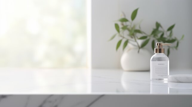 White bathroom interior