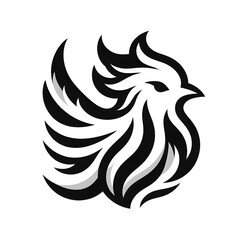 Obraz premium Bird monotone logo