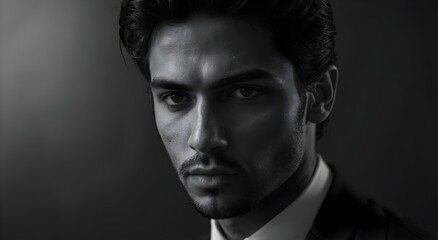 Obraz premium portrait of a model in suit