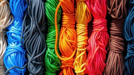 multiple colors of Paracord background