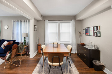 modern apartment interior with white walls 