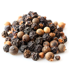 Obraz premium A bunch of different colored peppercorns are piled on top of each other.