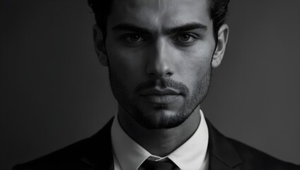 Obraz premium portrait of a model in suit