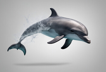 Fototapeta premium Dolphin isolated on transparent