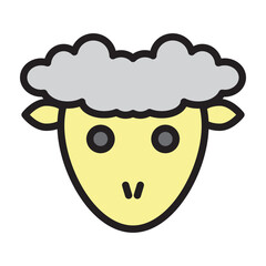 Lamb Vector Filled Icon Design