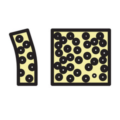 Tofu Vector Filled Icon Design