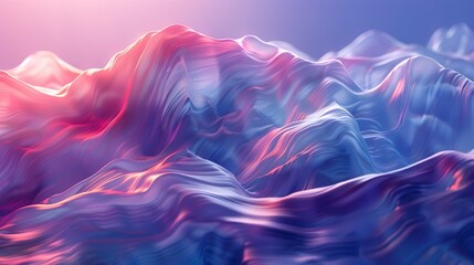 Obraz premium Mesmerizing Liquid Waves in Dynamic Gradient Abstract Background