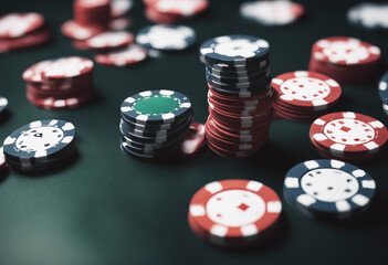 Floating casino chips