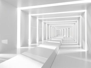 A sleek abstract architecture space with repeating geometrical shapes perfect for a stylish background or wallpaper best-seller