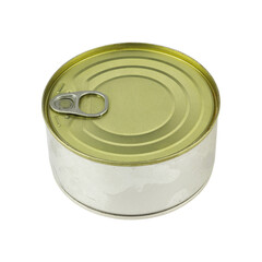 tin can isolated from background