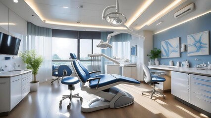 Dental clinic interior with modern design