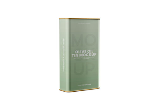 Olive Oil Tin Mockup